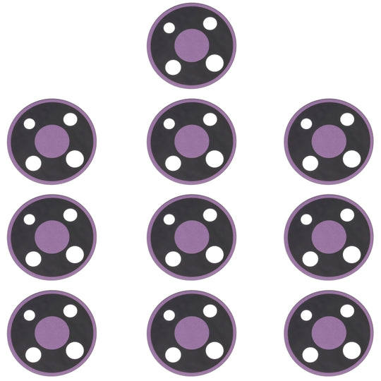 10 PCS Back Camera Lens for Nokia 3.4 TA-1288 TA-1285 TA-1283(Purple)