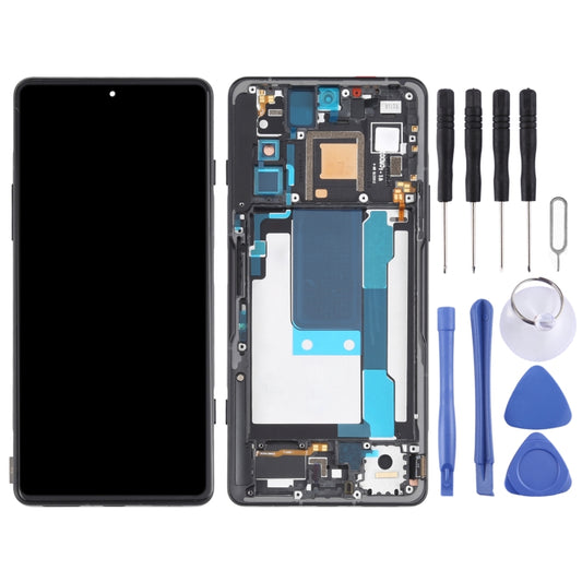 OLED LCD Screen for Xiaomi Redmi K40 Gaming M2012K10C M2104K10AC Digitizer Full Assembly With Frame(Grey) - LCD Screen by buy2fix | Online Shopping UK | buy2fix