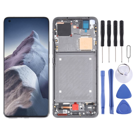 Original AMOLED Material LCD Screen and Digitizer Full Assembly With Frame for Xiaomi Mi 11 Ultra / Mi 11 Pro M2102K1G M2102K1C M2102K1AC(Black) - LCD Screen by buy2fix | Online Shopping UK | buy2fix