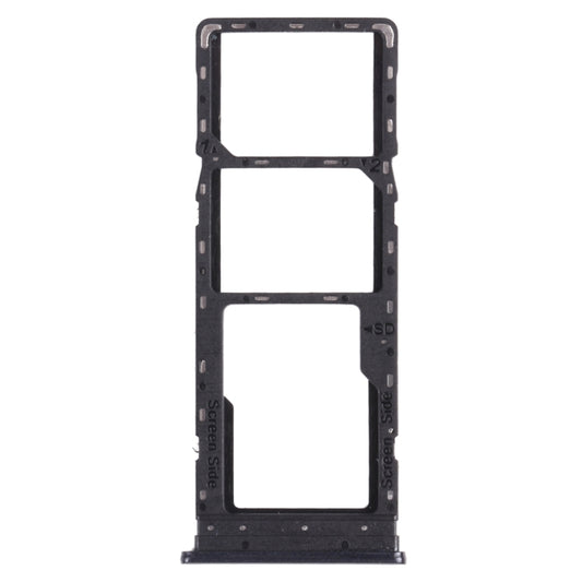 For infinix Hot 9 Play X680 C680B X680C SIM Card Tray + SIM Card Tray + Micro SD Card Tray (Black) - Card Tray by buy2fix | Online Shopping UK | buy2fix