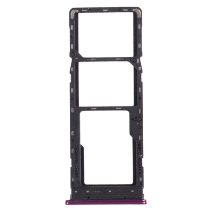 For infinix Hot 9 Play X680 C680B X680C SIM Card Tray + SIM Card Tray + Micro SD Card Tray (Purple) - Card Tray by buy2fix | Online Shopping UK | buy2fix