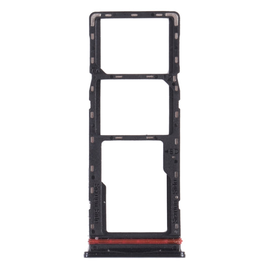 For infinix Hot 10 Play / Smart 5(India) X688C X688B SIM Card Tray + SIM Card Tray + Micro SD Card Tray (Black) - Card Tray by buy2fix | Online Shopping UK | buy2fix