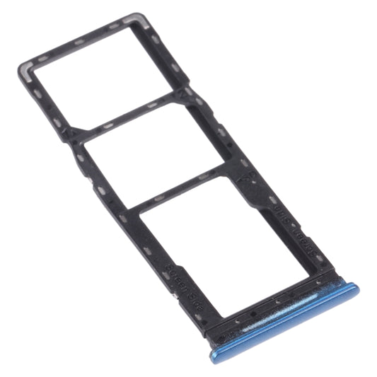 For infinix Hot 10 Play / Smart 5(India) X688C X688B SIM Card Tray + SIM Card Tray + Micro SD Card Tray (Blue) - Card Tray by buy2fix | Online Shopping UK | buy2fix