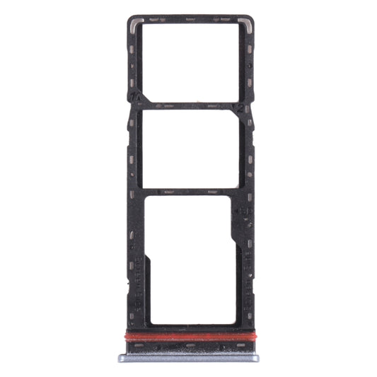 For infinix Hot 8 Lite X650 SIM Card Tray + SIM Card Tray + Micro SD Card Tray (Grey) - Card Tray by buy2fix | Online Shopping UK | buy2fix