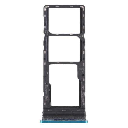 For infinix Smart 5 X657 X657C SIM Card Tray + SIM Card Tray + Micro SD Card Tray (Green) - Card Tray by buy2fix | Online Shopping UK | buy2fix