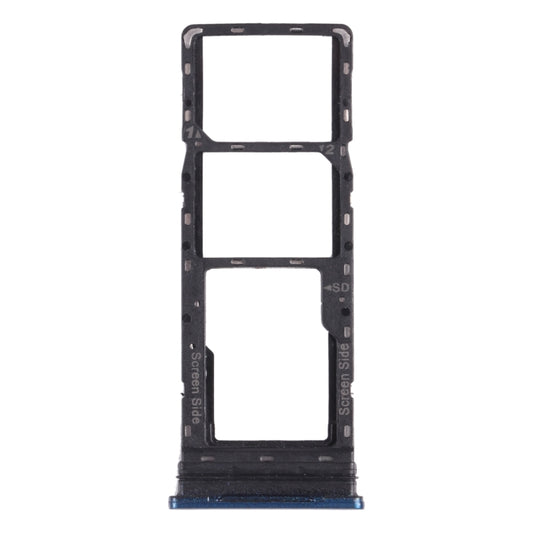 For infinix Smart 5 X657 X657C SIM Card Tray + SIM Card Tray + Micro SD Card Tray (Blue) - Card Tray by buy2fix | Online Shopping UK | buy2fix