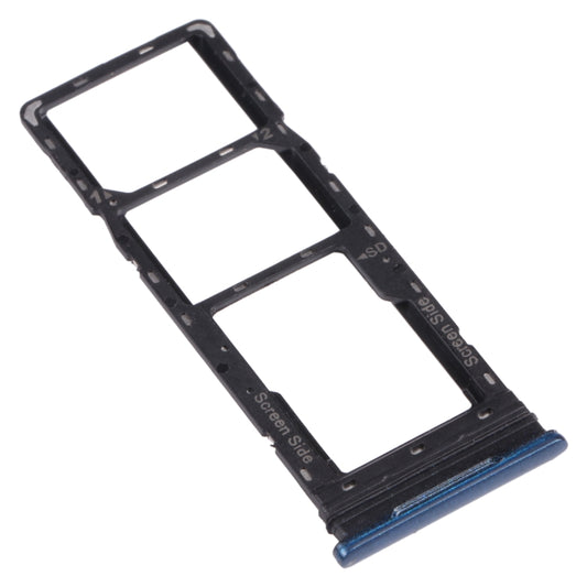 For infinix Smart 5 X657 X657C SIM Card Tray + SIM Card Tray + Micro SD Card Tray (Blue) - Card Tray by buy2fix | Online Shopping UK | buy2fix