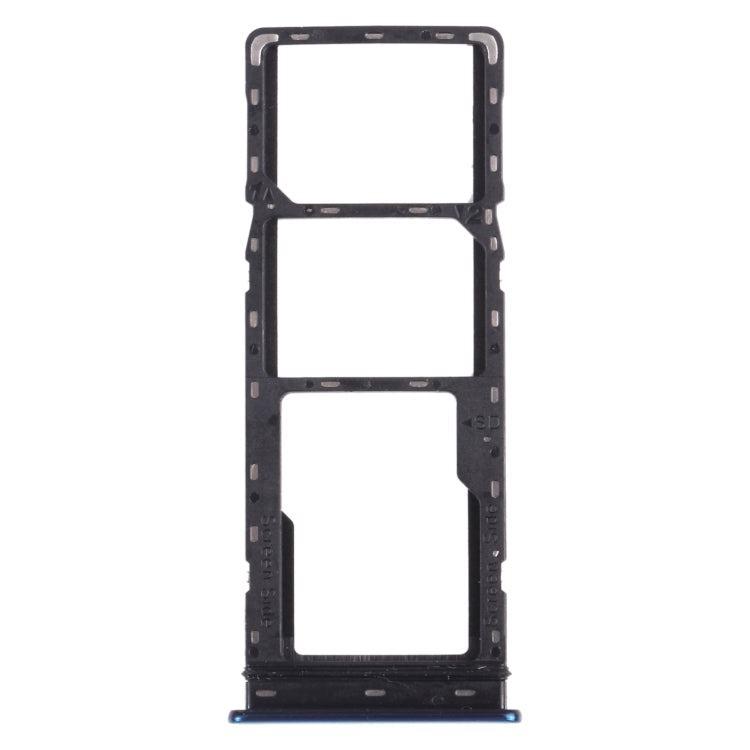 For infinix S5 X652 SIM Card Tray + SIM Card Tray + Micro SD Card Tray (Blue) - Card Tray by buy2fix | Online Shopping UK | buy2fix