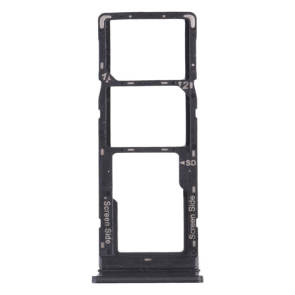 For Tecno Pouvoir 4 Pro / Pouvoir 4 LC7 SIM Card Tray + SIM Card Tray + Micro SD Card Tray (Black) - Card Tray by buy2fix | Online Shopping UK | buy2fix