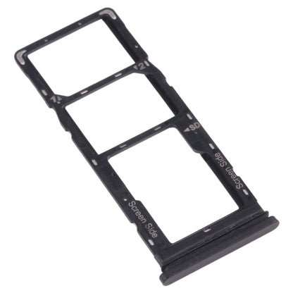 For Tecno Pouvoir 4 Pro / Pouvoir 4 LC7 SIM Card Tray + SIM Card Tray + Micro SD Card Tray (Black) - Card Tray by buy2fix | Online Shopping UK | buy2fix