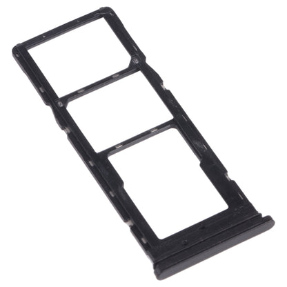 For Tecno Pouvoir 4 Pro / Pouvoir 4 LC7 SIM Card Tray + SIM Card Tray + Micro SD Card Tray (Black) - Card Tray by buy2fix | Online Shopping UK | buy2fix