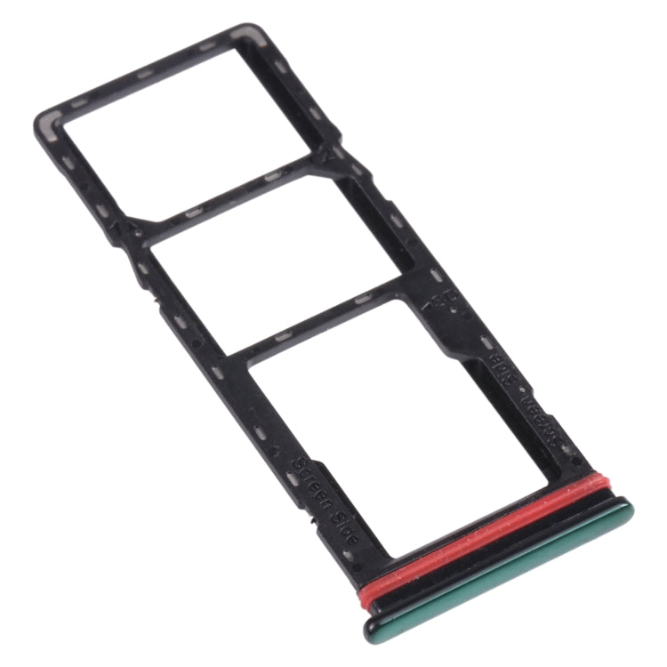 For Infinix Hot 9 X655C X655 X655D SIM Card Tray + SIM Card Tray + Micro SD Card Tray (Green) - Card Tray by buy2fix | Online Shopping UK | buy2fix