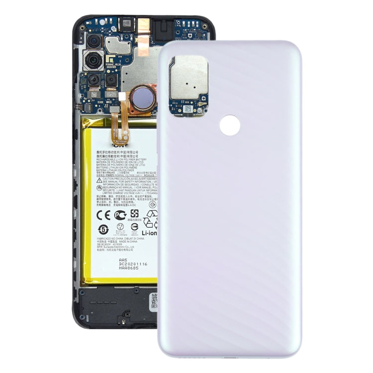 Battery Back Cover for Motorola Moto G10 XT2127-2 (Silver) - Back Cover by buy2fix | Online Shopping UK | buy2fix