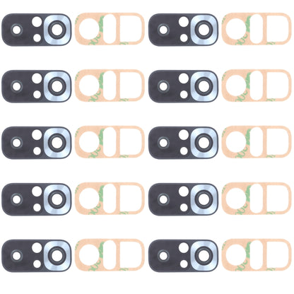 10 PCS Back Camera Lens for Xiaomi Redmi Note 10S M2101K7BG M2101K7BI M2101K7BNY(Silver) - Camera by buy2fix | Online Shopping UK | buy2fix
