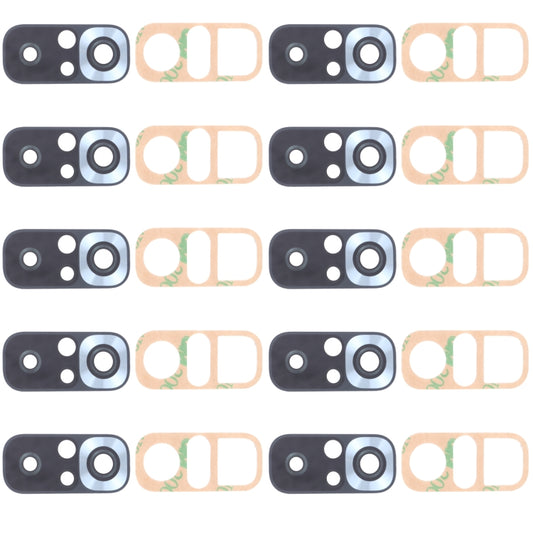 10 PCS Back Camera Lens for Xiaomi Redmi Note 10S M2101K7BG M2101K7BI M2101K7BNY(Silver) - Camera by buy2fix | Online Shopping UK | buy2fix