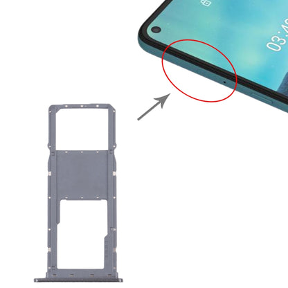 SIM Card Tray + Micro SD Card Tray for Nokia 3.4 TA-1288 TA-1285 TA-1283(Black) by buy2fix
