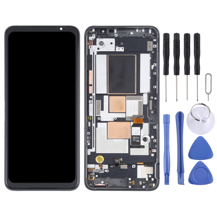 Original OLED LCD Screen for Asus ROG Phone 5 ZS673KS Digitizer Full Assembly with Frame（Black) - LCD Screen by buy2fix | Online Shopping UK | buy2fix