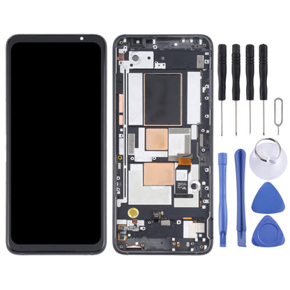 Original OLED LCD Screen for Asus ROG Phone 5 ZS673KS Digitizer Full Assembly with Frame（Black) - LCD Screen by buy2fix | Online Shopping UK | buy2fix