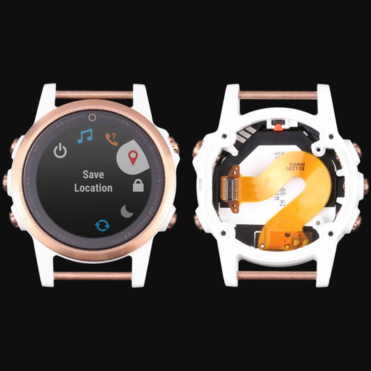 LCD Screen and Digitizer Full Assembly With Frame for Garmin Fenix 5S (Sapphire Version)(White) - For Garmin by buy2fix | Online Shopping UK | buy2fix