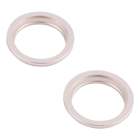 2 PCS Rear Camera Glass Lens Metal Outside Protector Hoop Ring for iPhone 13(White) - Camera Series by buy2fix | Online Shopping UK | buy2fix