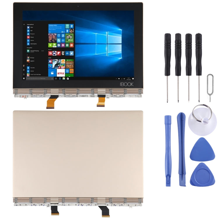 OEM LCD Screen for Lenovo YOGA Book YB1-X91 YB1-X91L YB1-X91F Digitizer Full Assembly with Frame(Gold) - LCD Screen by buy2fix | Online Shopping UK | buy2fix