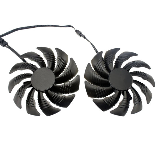 1 Pair 88MM 4 Pin Computer Graphics Card Cooling Fan For Gigabyte GeForce GTX1060 1070 GTX1050ti GTX960 RX570 RX470 - Fan Cooling by buy2fix | Online Shopping UK | buy2fix