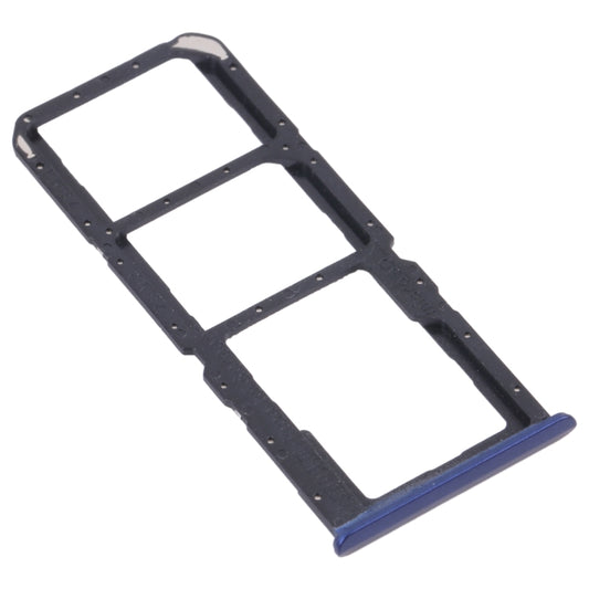 For OPPO Realme C17 RMX2101  SIM Card Tray + SIM Card Tray + Micro SD Card Tray (Blue) - Card Tray by buy2fix | Online Shopping UK | buy2fix