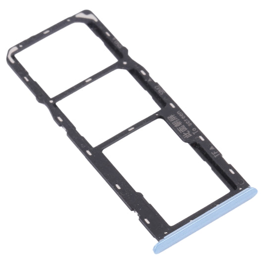 For OPPO Realme C12 RMX2189  SIM Card Tray + SIM Card Tray + Micro SD Card Tray (Blue) - Card Tray by buy2fix | Online Shopping UK | buy2fix