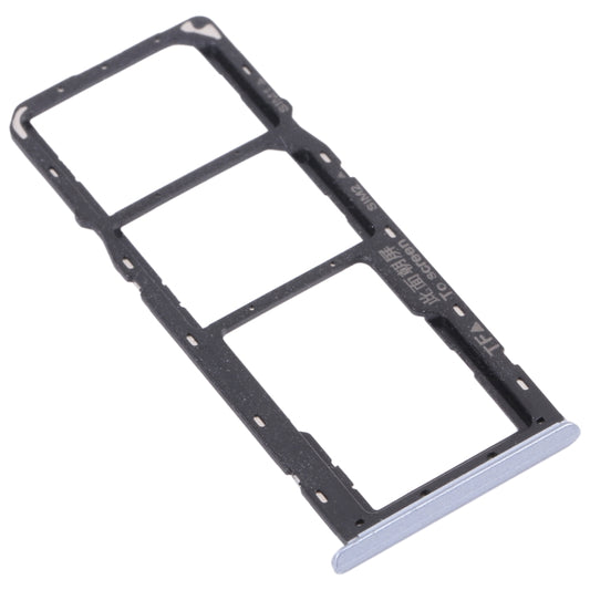For OPPO Realme C12 RMX2189  SIM Card Tray + SIM Card Tray + Micro SD Card Tray (Silver) - Card Tray by buy2fix | Online Shopping UK | buy2fix