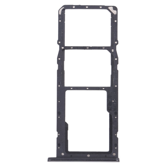 Plateau de carte SIM + plateau de carte SIM + plateau de carte Micro SD pour OPPO Realme C21 / Realme C21Y RMX3201, RMX3261 (noir)