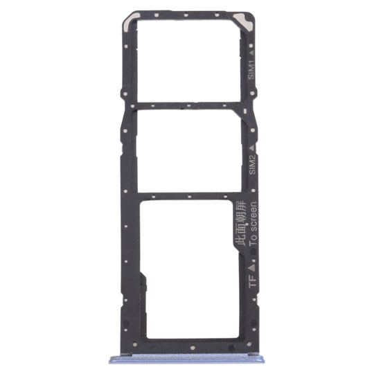 Plateau de carte SIM + plateau de carte SIM + plateau de carte Micro SD pour OPPO Realme 7 5G RMX2111 (bleu)