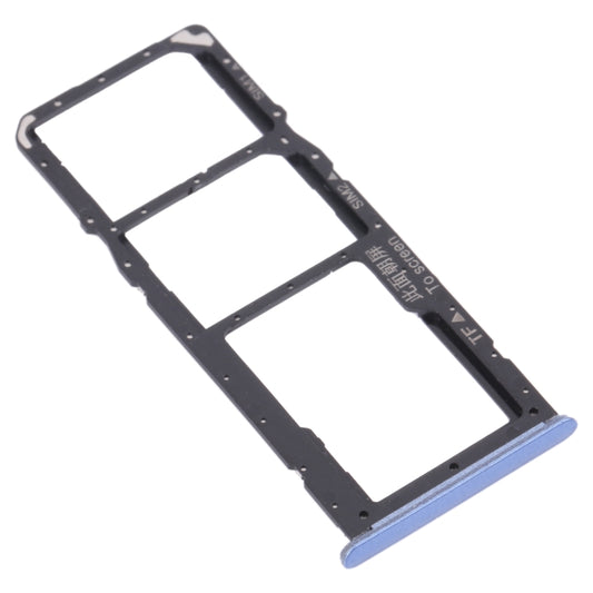 For OPPO Realme 7 5G RMX2111  SIM Card Tray + SIM Card Tray + Micro SD Card Tray (Blue) - Card Tray by buy2fix | Online Shopping UK | buy2fix