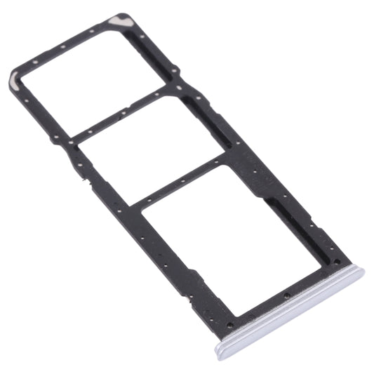 For OPPO Realme 7 (Asia) RMX2151, RMX2163  SIM Card Tray + SIM Card Tray + Micro SD Card Tray (Silver) - Card Tray by buy2fix | Online Shopping UK | buy2fix