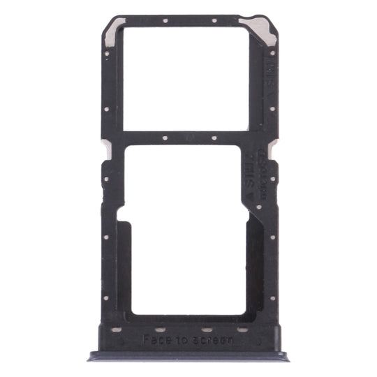 Plateau de carte SIM + plateau de carte SIM / plateau de carte Micro SD pour OPPO Realme V5 5G (noir)