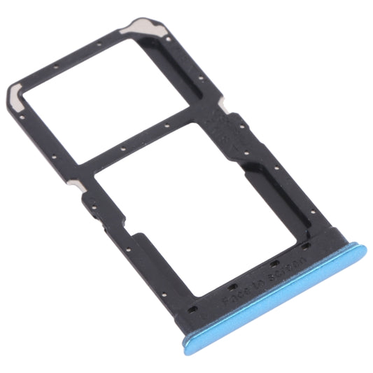 For OPPO Realme V5 5G  SIM Card Tray + SIM Card Tray / Micro SD Card Tray (Blue) - Card Tray by buy2fix | Online Shopping UK | buy2fix