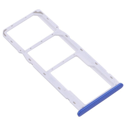 For OPPO Realme 5i RMX2030, RMX2032 SIM Card Tray + SIM Card Tray + Micro SD Card Tray (Blue) - Card Tray by buy2fix | Online Shopping UK | buy2fix
