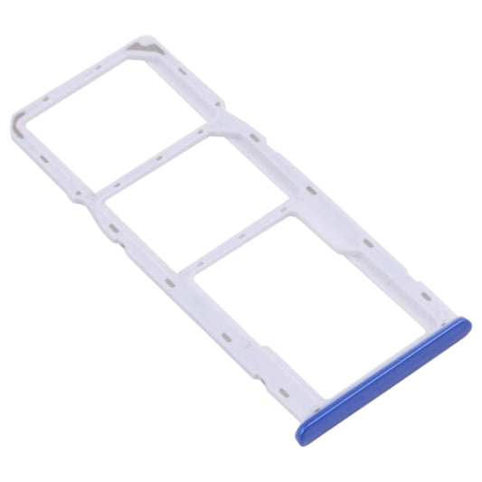 For OPPO Realme 5i RMX2030, RMX2032 SIM Card Tray + SIM Card Tray + Micro SD Card Tray (Blue) - Card Tray by buy2fix | Online Shopping UK | buy2fix