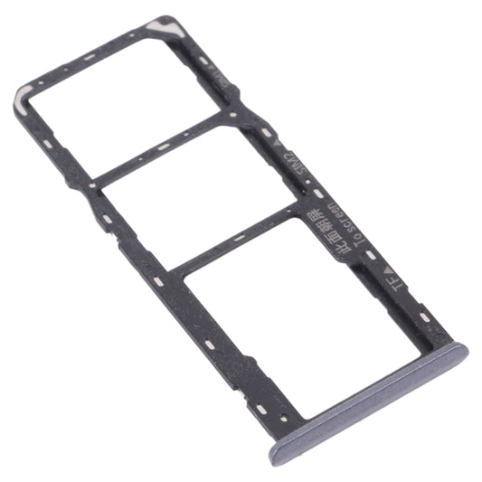 For OPPO Realme 6i (India) RMX2002 SIM Card Tray + SIM Card Tray + Micro SD Card Tray (Black) - Card Tray by buy2fix | Online Shopping UK | buy2fix