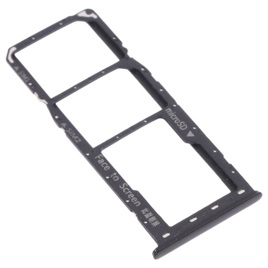 For OPPO Realme 6 Pro RMX2061, RMX2063  SIM Card Tray + SIM Card Tray + Micro SD Card Tray (Black) - Card Tray by buy2fix | Online Shopping UK | buy2fix