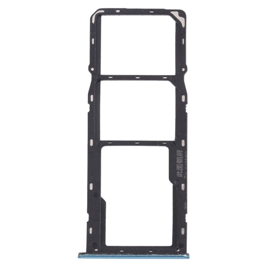 Plateau pour carte SIM + plateau pour carte SIM + plateau pour carte Micro SD pour OPPO Realme C3 RMX2027, RMX2020, RMX2021 (bleu)