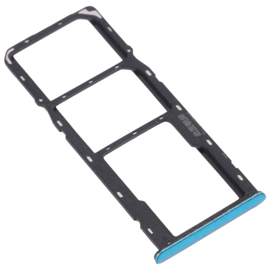 For OPPO Realme C3 RMX2027, RMX2020, RMX2021  SIM Card Tray + SIM Card Tray + Micro SD Card Tray (Blue) - Card Tray by buy2fix | Online Shopping UK | buy2fix