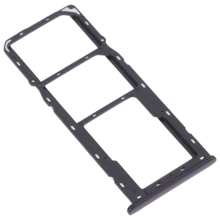 For OPPO A12 CPH2083, CPH2077  SIM Card Tray + SIM Card Tray + Micro SD Card Tray (Black) - Card Tray by buy2fix | Online Shopping UK | buy2fix