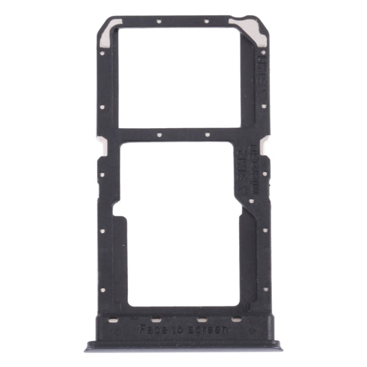 For OPPO K7X / Realme V5 / Realme Q2 PERM00 SIM Card Tray + SIM Card Tray / Micro SD Card Tray (Black) - Card Tray by buy2fix | Online Shopping UK | buy2fix