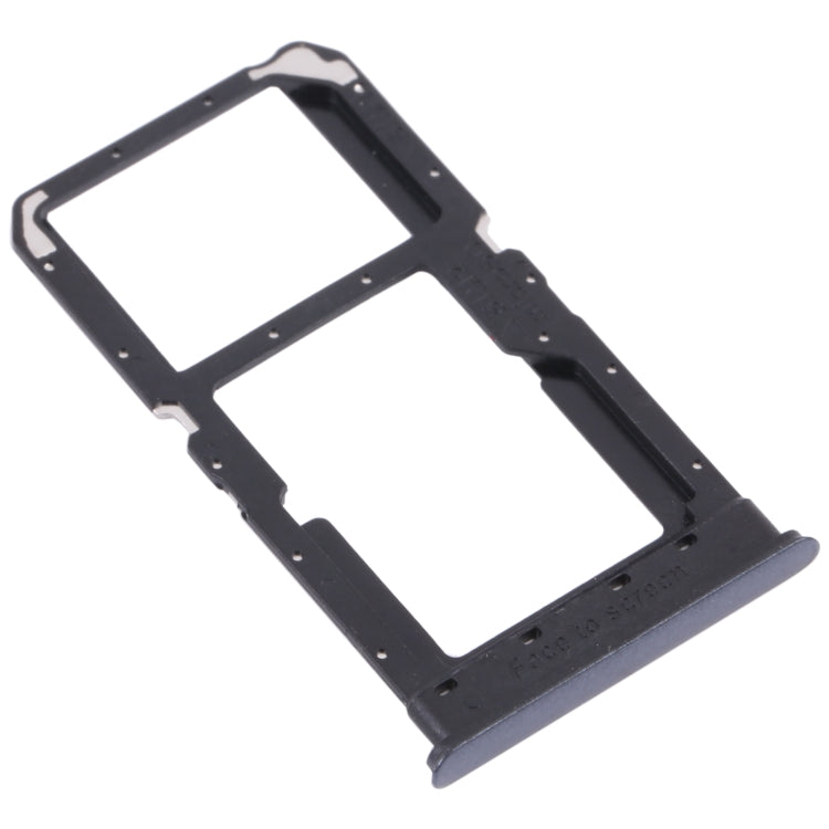 For OPPO K7X / Realme V5 / Realme Q2 PERM00 SIM Card Tray + SIM Card Tray / Micro SD Card Tray (Black) - Card Tray by buy2fix | Online Shopping UK | buy2fix