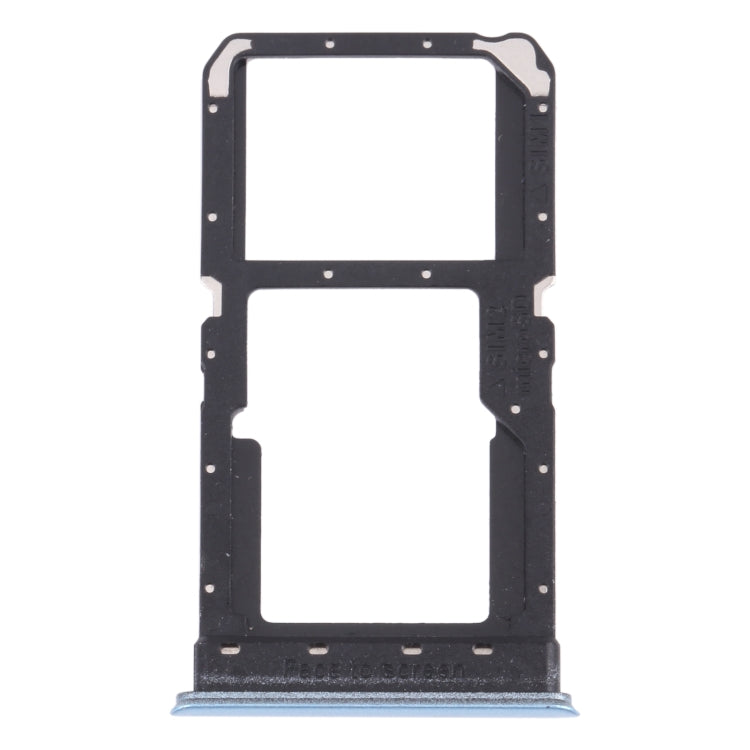 For OPPO K7X / Realme V5 / Realme Q2 PERM00 SIM Card Tray + SIM Card Tray / Micro SD Card Tray (Blue) - Card Tray by buy2fix | Online Shopping UK | buy2fix