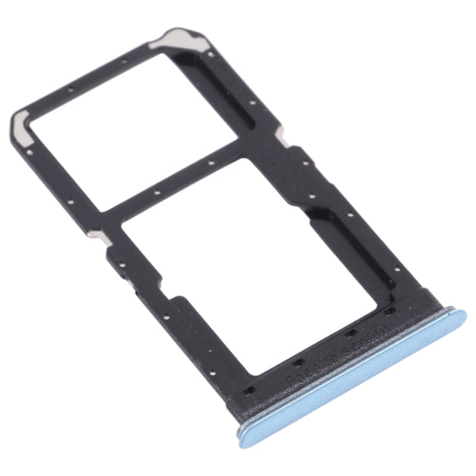 For OPPO K7X / Realme V5 / Realme Q2 PERM00 SIM Card Tray + SIM Card Tray / Micro SD Card Tray (Blue) - Card Tray by buy2fix | Online Shopping UK | buy2fix