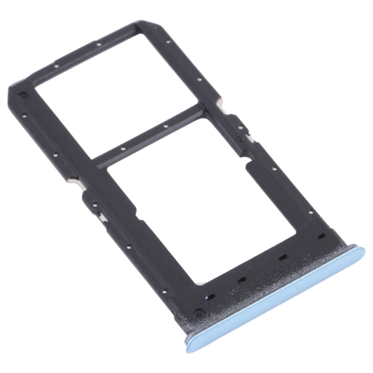 For OPPO K7X / Realme V5 / Realme Q2 PERM00 SIM Card Tray + SIM Card Tray / Micro SD Card Tray (Blue) - Card Tray by buy2fix | Online Shopping UK | buy2fix