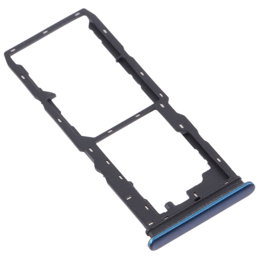 For vivo Y30 (China) / Y20s V2034A SIM Card Tray + SIM Card Tray + Micro SD Card Tray (Blue) - Card Tray by buy2fix | Online Shopping UK | buy2fix