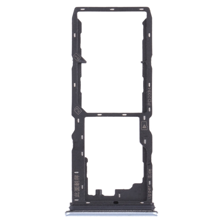 For vivo Y30 (China) / Y20s V2034A SIM Card Tray + SIM Card Tray + Micro SD Card Tray (White) - Card Tray by buy2fix | Online Shopping UK | buy2fix