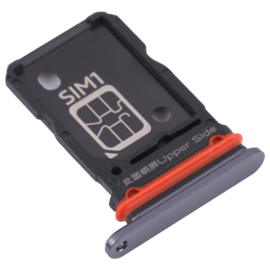 For vivo X60 Pro / X60 V2045 V2046 SIM Card Tray + SIM Card Tray (Black) - Card Tray by buy2fix | Online Shopping UK | buy2fix
